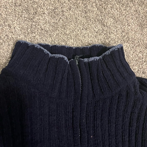 Vintage Mens Alpine Design Ribbed 1/4 Zip Sweater - Picture 4 of 6